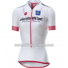 Femme Maillot Cyclisme Blanc 2018 Tour d'Italie